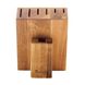 Колода-подставка для ножей деревянная Bergner MasterPro Foodies collection (BGMP-4319) - 16х14,3х22,7 см, 7 секций