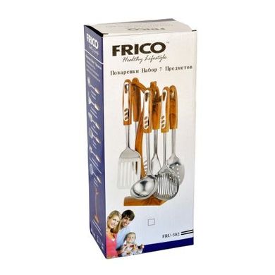 Набор кухонных принадлежностей Frico FRU-582 - 7 пр, Металлик