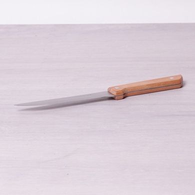 Нож кухонный для костей из нержавеющей стали с деревянной ручкой Kamille KM5317 - 15 см