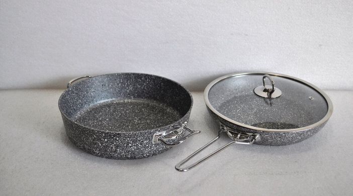 Набір посуду OMS 3257 - 3 предмети, сірий