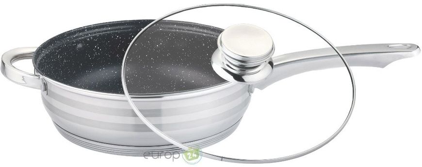 Набір посуду з мармуровою сковорідкою та ковшком Edenberg EB-4040M - 12 пр, 7ми шарове дно