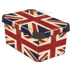 Декоративна коробка Curver Stockholm S British flag 04710-D99 (7 л), Різноцвіт