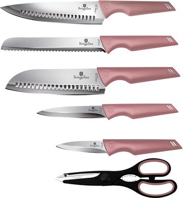 Набір ножів з підставкою Berlinger Haus I-Rose Collection BH-2797 - 7 предметів