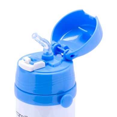 Термобутылка детская из нержавеющей стали Kamille KM-2086SN - 550мл, Синяя