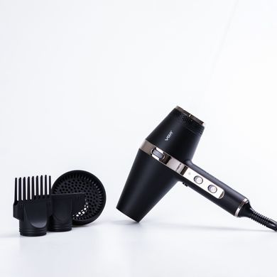 Фен для волосся професійний з концентратором 2000 Вт іонізація 2 режими роботи VGR V-451