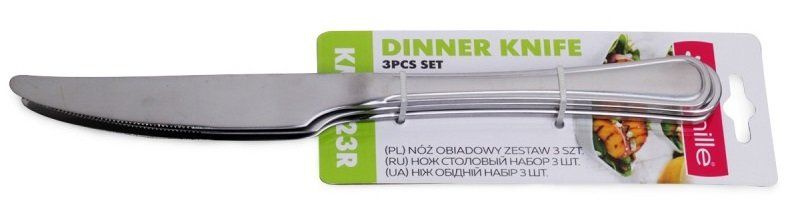 Набір столових ножів із нержавіючої сталі Kamille KM-5323R - 3 предмети