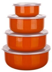 Набор пищевых контейнеров Banquet Belly 1320088SO - 4 пр, оранжевый
