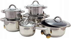 Набор посуды из 4-х кастрюль и ковшика Edenberg EB-3709 - 10пр