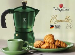 Гейзерная кофеварка Berlinger Haus Emerald Collection BH-6386 - 300 мл, 6 чашек