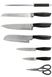 Набір ножів на підставці з мусатом та японським ножем Edenberg EB-971 - 9 пр