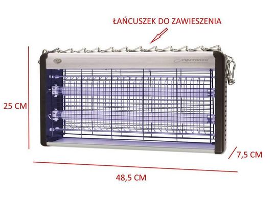 Пастка-знищувач електронний Esperanza EHQ007 Swift - 30 Вт, до 100 м²