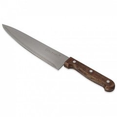 Нож "Шеф-Повар" из нержавеющей стали с деревянными ручками Kamille KM5306 - 20 см