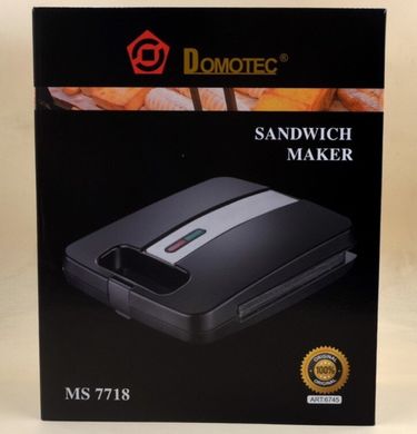 Сендвічниця-тостер на 4 скибочки Domotec MS-7718 - 1400вт