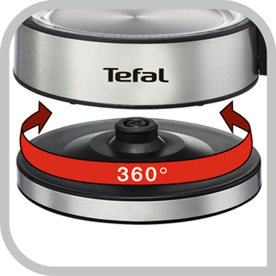 Электрочайник TEFAL Glass KI730D30 - 2200 Вт, 1.7 л