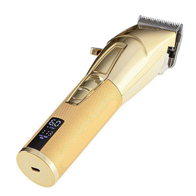 Профессиональная машинка для стрижки волос с ЖК-дисплеем Camry CR-2835G - 100 Вт, золотистая