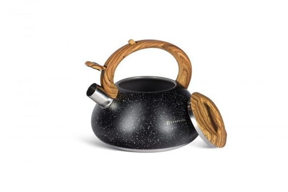Чайник сферической формы для плиты Edenberg EB-8837 - 3 л, черный мрамор