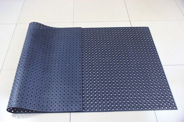 Ячеистый резиновый ковер Политех КМ 109 - 9х900х1800мм, черный, 90х180