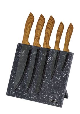 Набор ножей на магнитной подставке Edenberg EB-970 - 6пр/черн