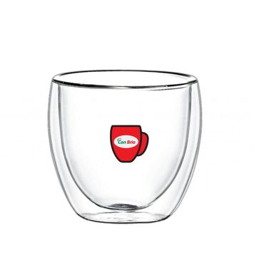 Набір скляних склянок із подвійними стінками Con Brio СВ-8325, 6шт, 250мл