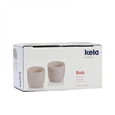 Набор подставок для яиц KELA Bob (12118) - Ø 5х4,5 см, 2 шт (бежевые)