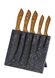 Набір ножів на магнітній підставці Edenberg EB-970 - 6пр/чорні
