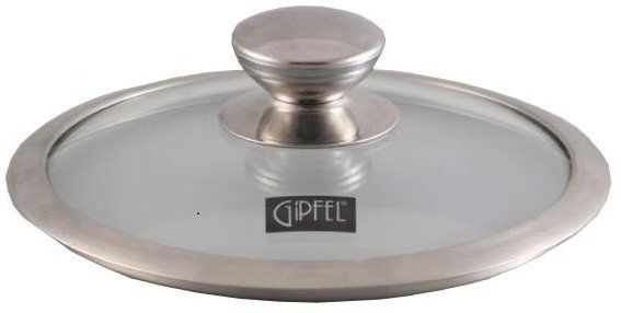 Крышка стеклянная со стальной ручкой GIPFEL STRONG 1011-10 - 20 см