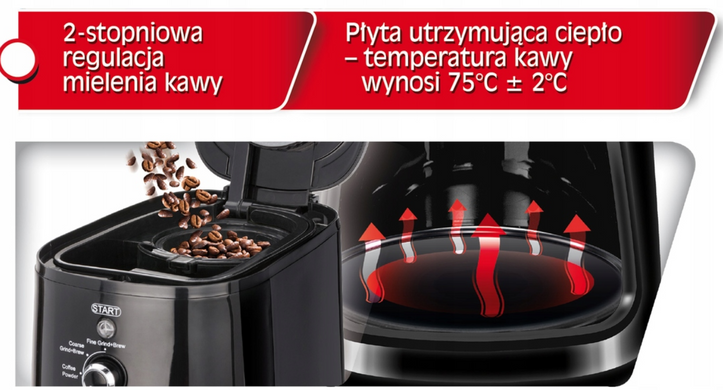Кофеварка с кофемолкой MPM MKW-04