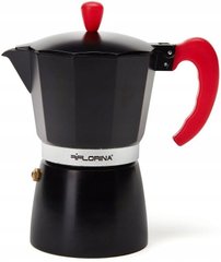 Кофеварка гейзерная Florina Black and Red (1K2697) - 250 мл, 6 чашек