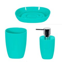 Набор аксессуаров для ванной polystyrene Spirella PURE - зеленый