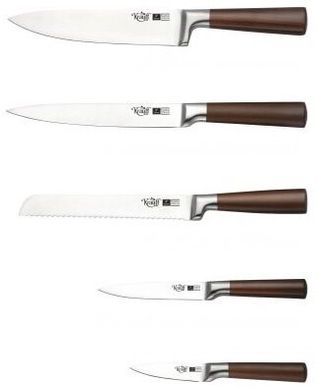 Набір ножів на підставці Krauff Walnuss 26-288-001 - 5 предметів