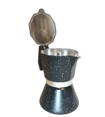 Кофеварка гейзерная черная Bohmann BH 9706 - 300мл/6 чашек