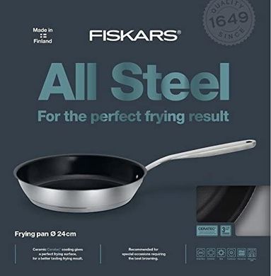 Сковорода традиційна Fiskars All Steel (1023759) - 24 см