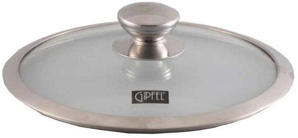 Крышка стеклянная со стальной ручкой GIPFEL STRONG 1012 - 24 см