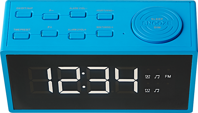 Радіо годинник ECG RB 040 - блакитний