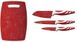 Набір ножів Royalty Line RL-3MR red-white, Червоний