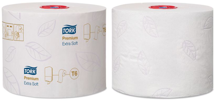 Туалетная бумага в компактных рулонах Tork Premium 127510