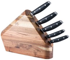 Набор ножей на деревянной подставке GIPFEL 6689 - 6 предметов