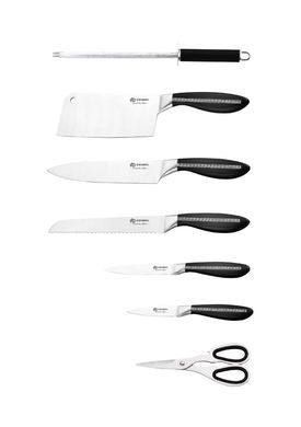 Набор ножей с топориком, ножницами и мусатом Edenberg EB-904 - 8 пр