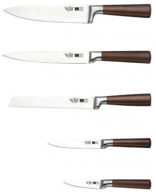 Набор ножей на подставке Krauff Walnuss 26-288-002 - 5 предметов