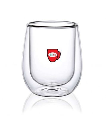 Набір скляних склянок з подвійними стінками Con Brio СВ-8720, 6шт, 200мл