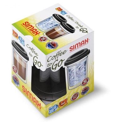 Склянка з кришкою Simax "Coffee to go" 2152/CTG - 0,3 л