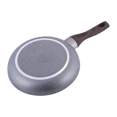 Сковорода з антипригарним покриттям Grey marble Kamille KM-4115 - 30см
