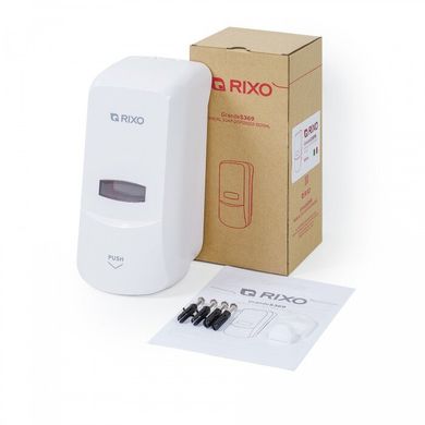 Дозатор наливной жидкого антисептика и дезинфицирующих средств Rixo Grande S369WS — 1л