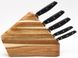 Набор ножей на деревянной подставке GIPFEL 6689 - 6 предметов