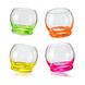 Набор стаканов для виски Bohemia Crazy neon 7594 (25250 390S D4904) - 4 штуки, 390 мл