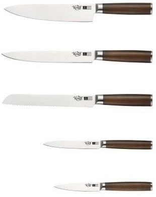 Набір ножів на підставці Krauff Walnuss 26-288-003 - 5 предметів