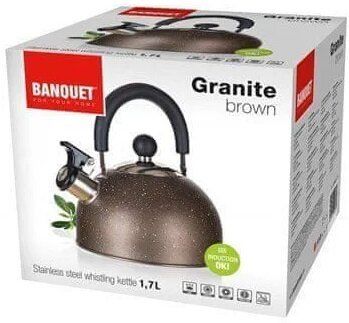 Чайник со свистком Banquet Granite Brown 48760087 - 1.7 л