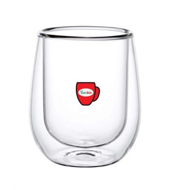 Набір скляних склянок із подвійними стінками Con Brio СВ-8730, 6шт, 300мл