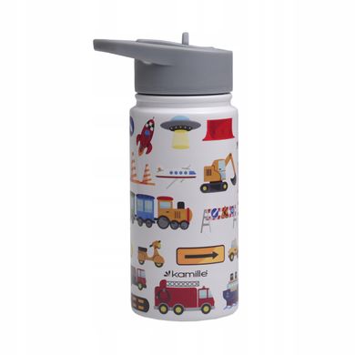 Термопляшка для дітей з нержавіючої сталі з 3D принтом Kamille KM-2162 - 480 мл