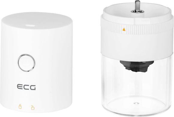 Кофемолка электрическая портативная ECG KM 150 Minimo White - 120 Вт, белая